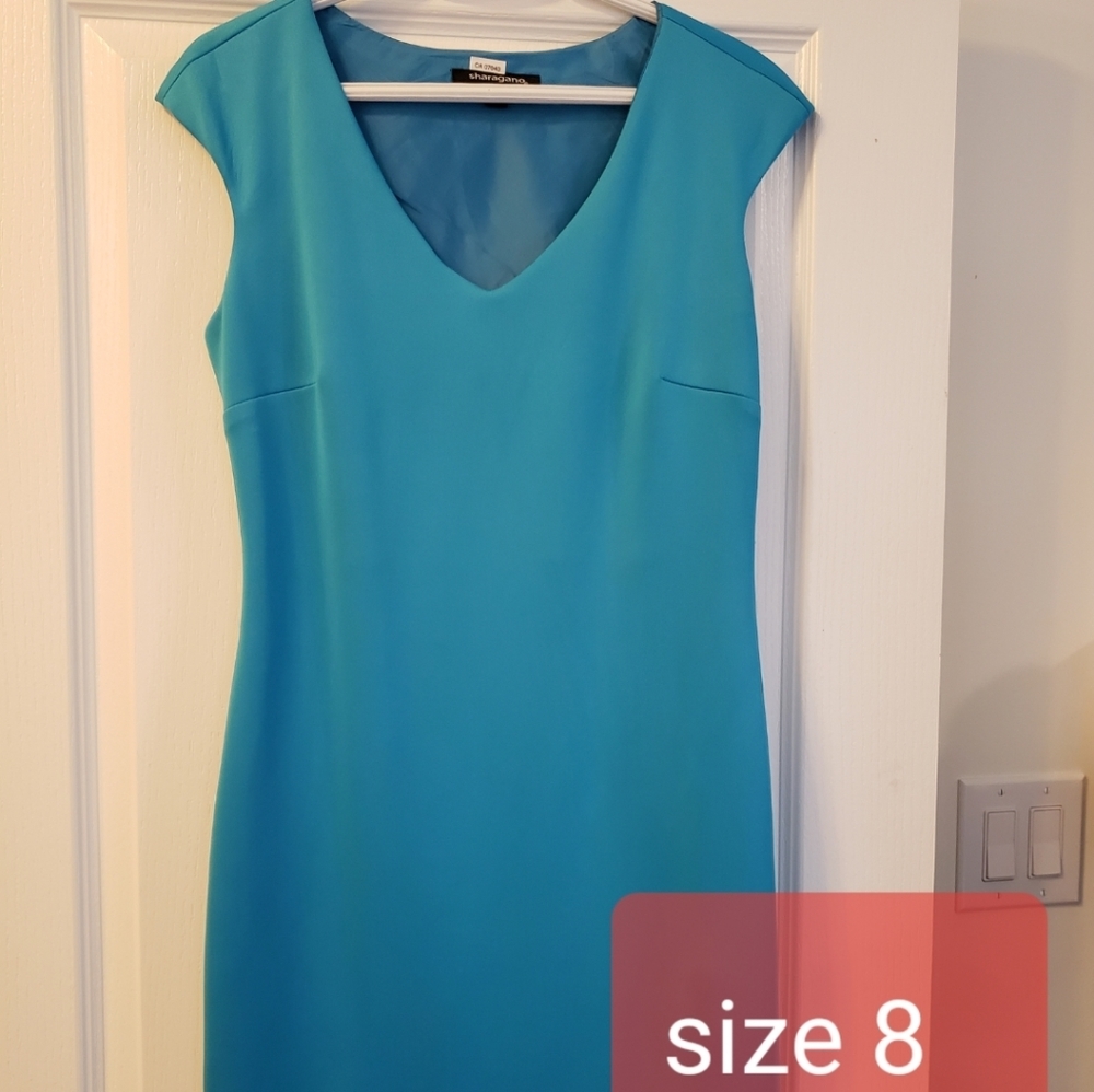 Blue sheath dress